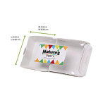 Mini white cardboard burger box L:3.54in W:3.54in - 4 pcs Mini white cardboard burger box L:3.54in W:3.54in - 4 pcs